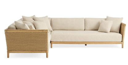 Monaco Teak Two-Piece Sectional