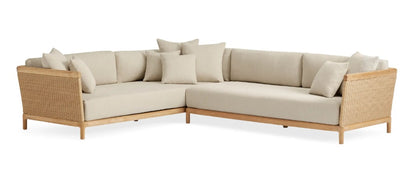 Monaco Teak Two-Piece Sectional